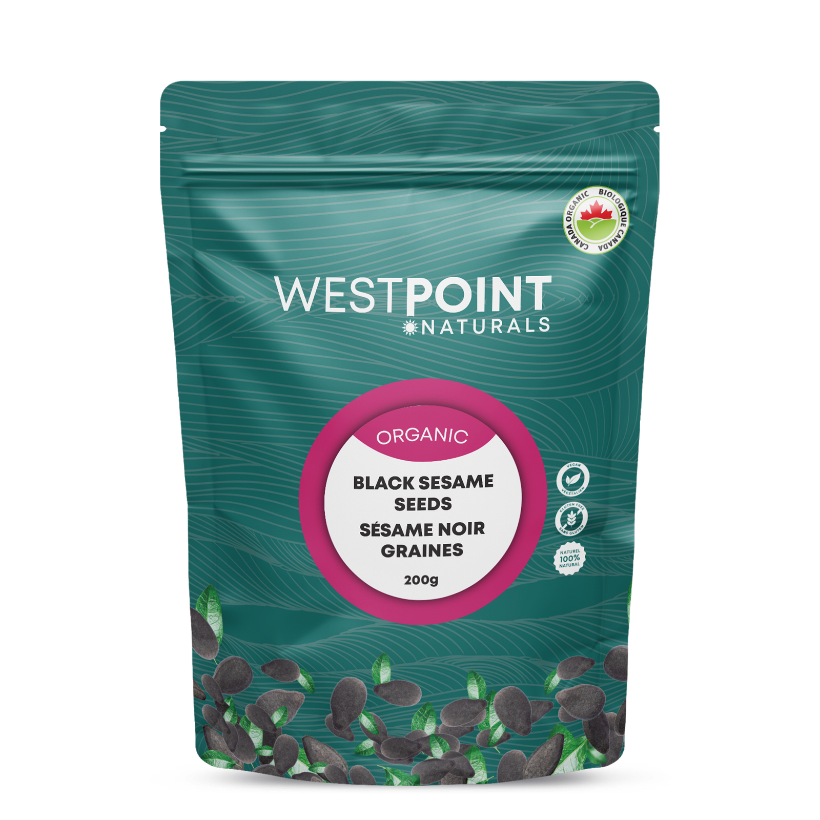 Black Sesame Seeds - produced in Canada by WestPoint Naturals