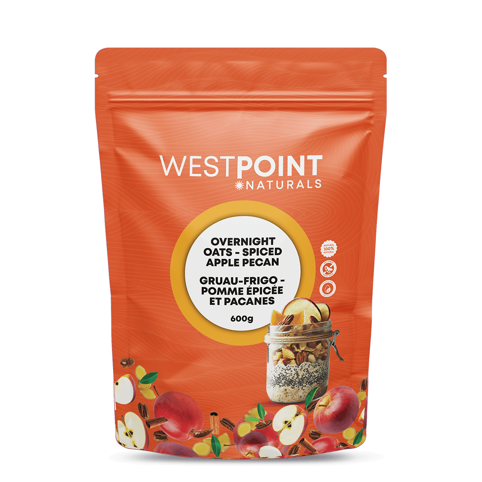 Overnight Oats - Apple Pecan Flavour by WestPoint Naturals